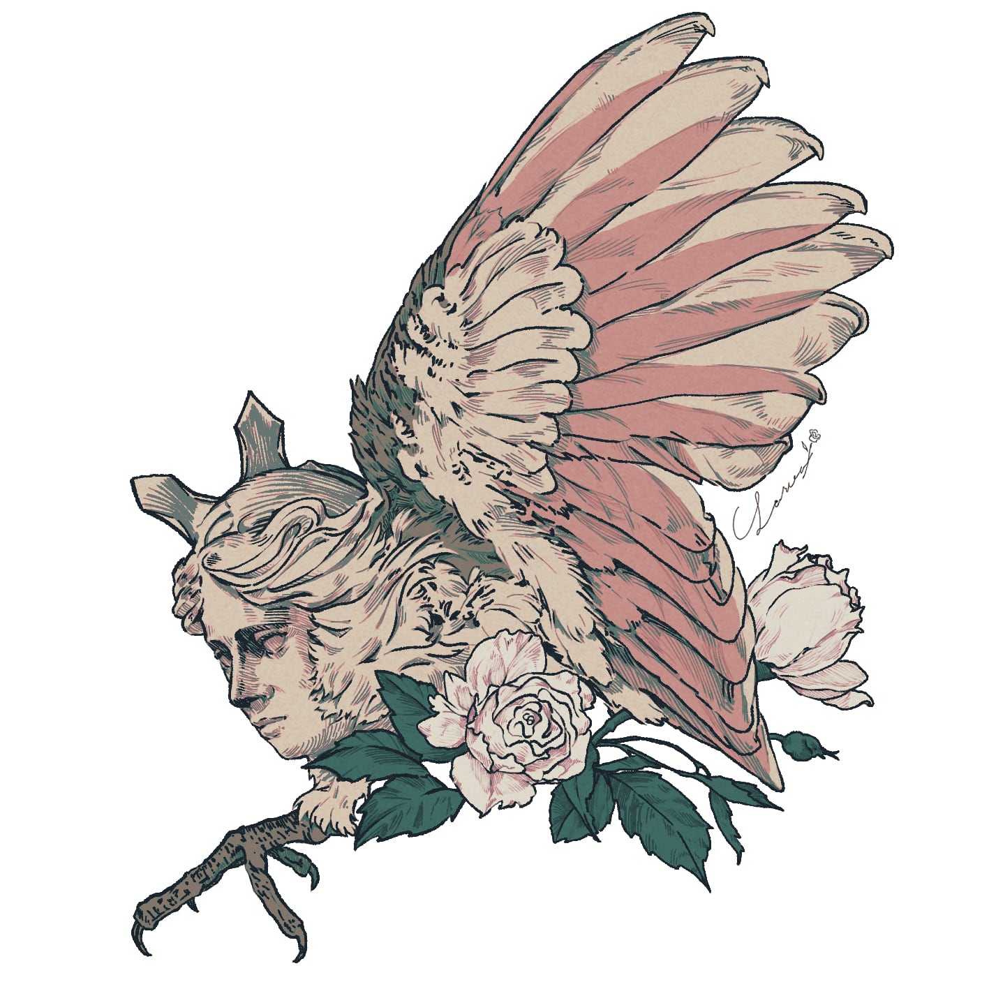 LARVA Specimen No.001 | ROSA LIMEN sticker