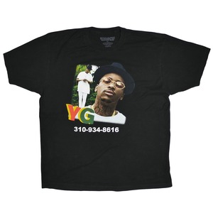 USED【XL】YG 310-934-8616 Tee / OFFICIAL YG MERCH ESTABLISHED 1990 WESTSIDE MADE