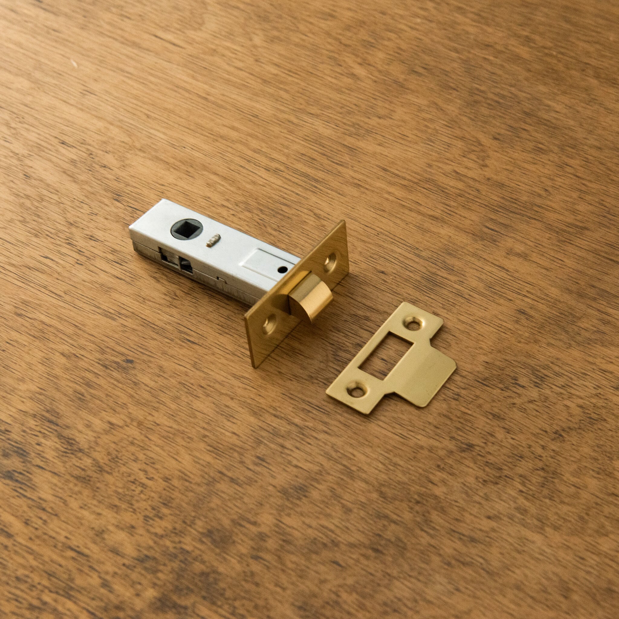 楕円持ち手・角座ドアノブ 銀 | PASSAGE DUVE