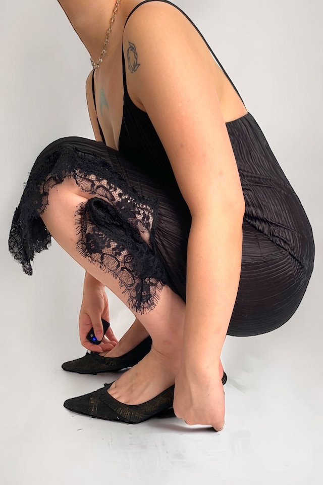 Laced design camisole dress