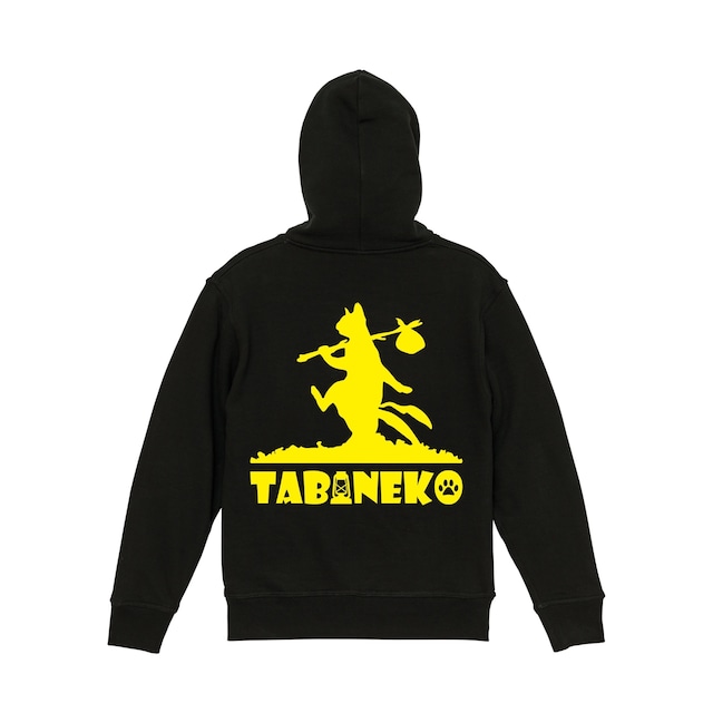BackPrinted pullover Parke 12.7 Black×Yellow No.1
