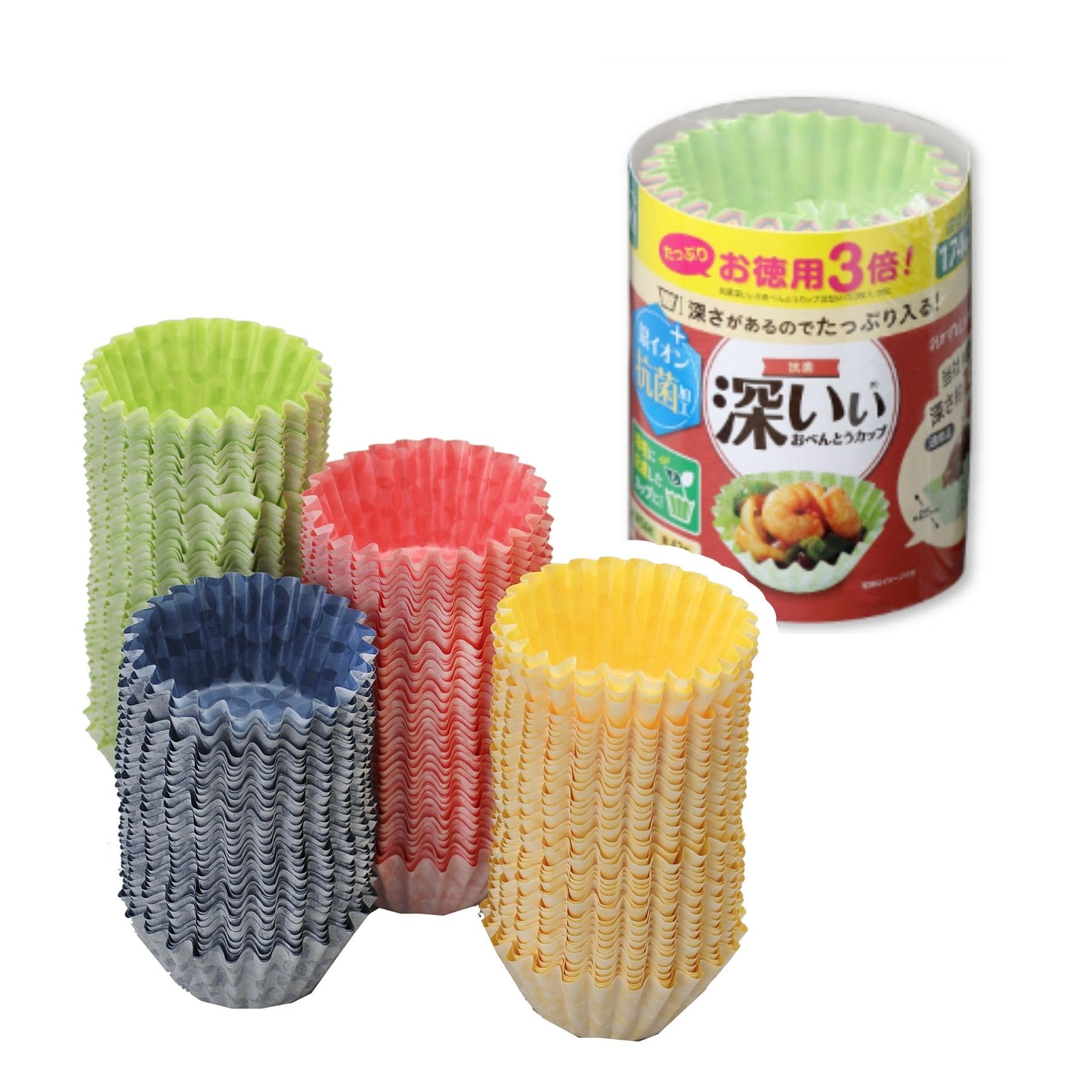 【在庫のみ】東洋アルミ お弁当 おかずカップ M 174枚入 お徳用3倍 深型 日本製 抗菌 通常品の1.3倍深い 電子レンジ対応 S1873