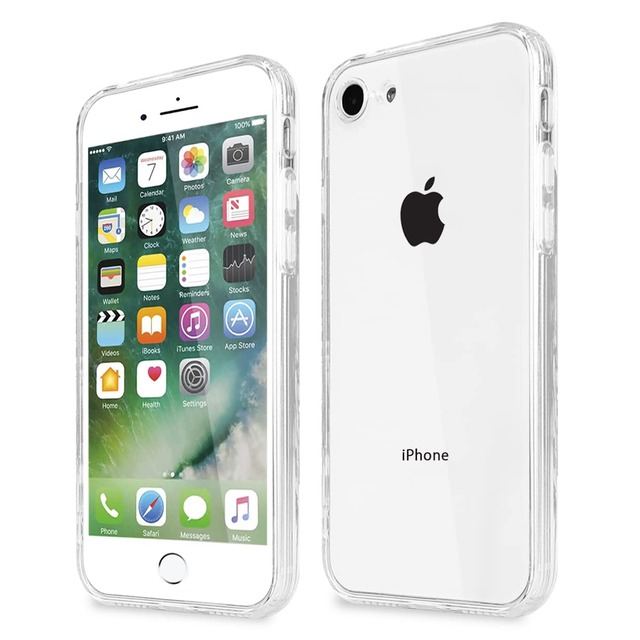 Majiyana iPhone SE2/SE3/8/7用 ケース クリア 耐衝撃保護 軽量 高い透明TPUバンパー(透明)