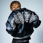 SCRIPT LOGO LEATHER VARSITY JACKET