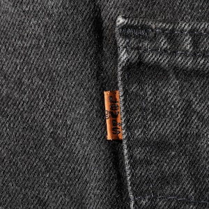 美品 34×30 USA 95年 オレンジタブ Levi’s 505 サルファブラック デニムパンツ