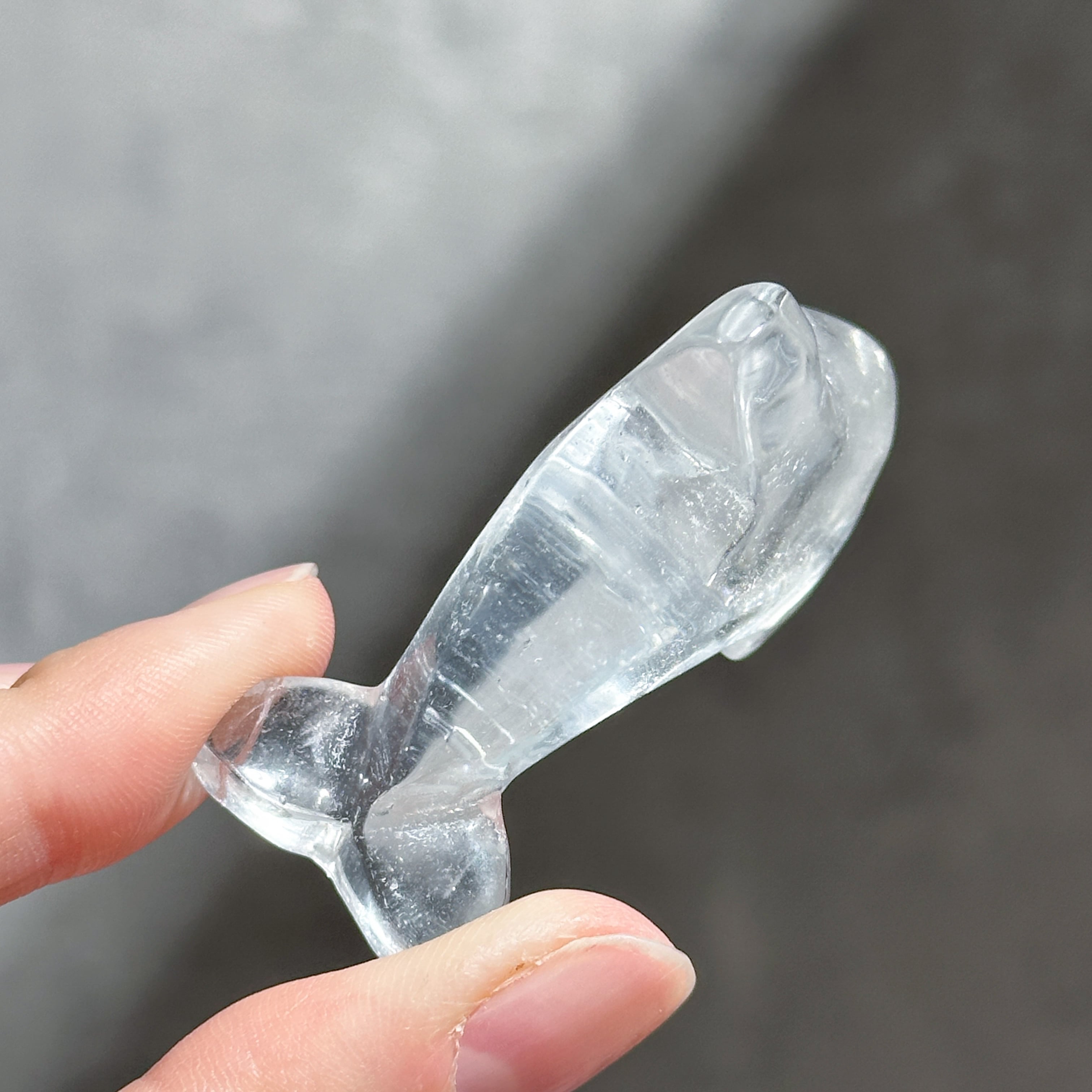透明感◎クリアクォーツ ミニイルカ03◇Clear Quartz◇ 天然石・鉱物