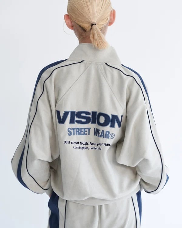 VISION フェイクスエードトラックジャケット