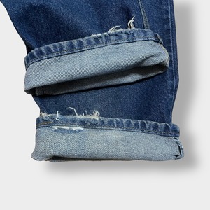 LEVI'S 505 デニム ジーンズ ジーパン W38L30 メキシコ製 ビッグサイズ ダボパン レギュラーフィット リーバイス 濃紺 インディゴ US古着