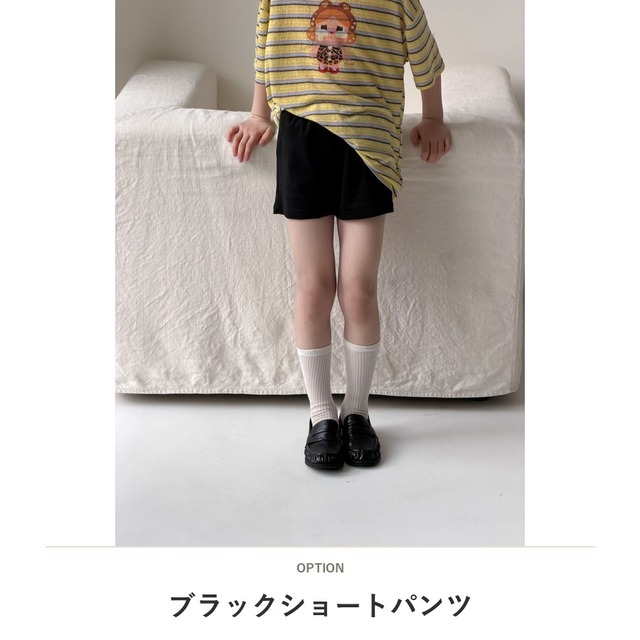 【KID】ハイウエストカジュアルスポーツショートパンツ - 4
