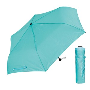 【新着特価】Waterfront 折りたたみ傘 日傘兼用雨傘 LIGHT CARBON case Turquoise/Blue 53cm 軽量 吸水ケース付 ユニセックス BCCSFA-3F53-UH-TB