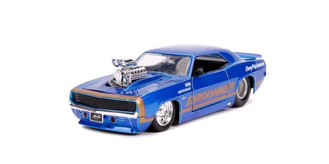 Jada Toys  1969 Chevrolet Camaro “Earthshaker” Candy Blue (BigTime Muscle シリーズ)  1/24  JADA31323