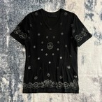 "Roen"ロエン Skull Paisley T-Shirts