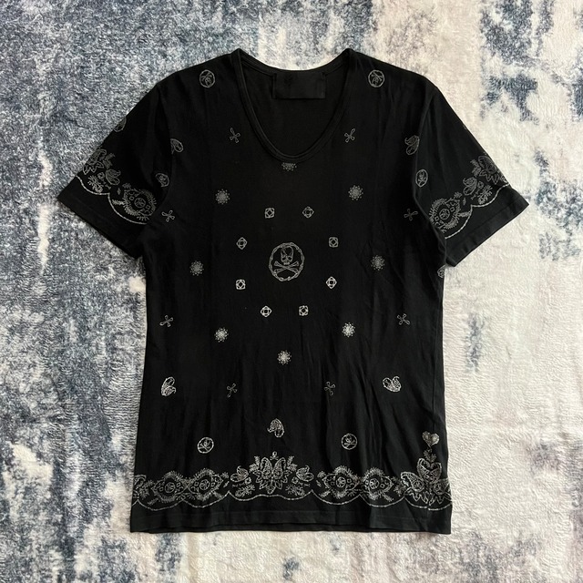"Roen"ロエン Skull Paisley T-Shirts