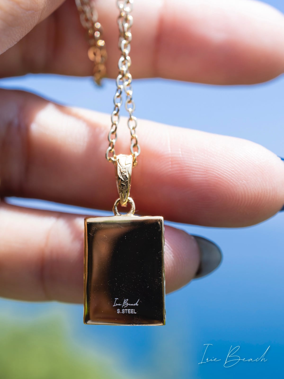 完売 IRIE BEACH RAINBOW プレート ネックレス ゴールド RAINBOW plate necklace | IRIEBEACH