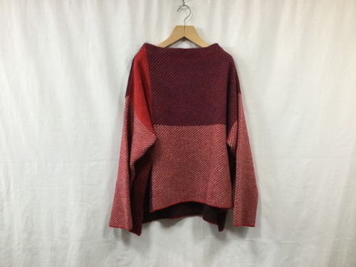 L’ANIT”color combination knit red/nay/gray”