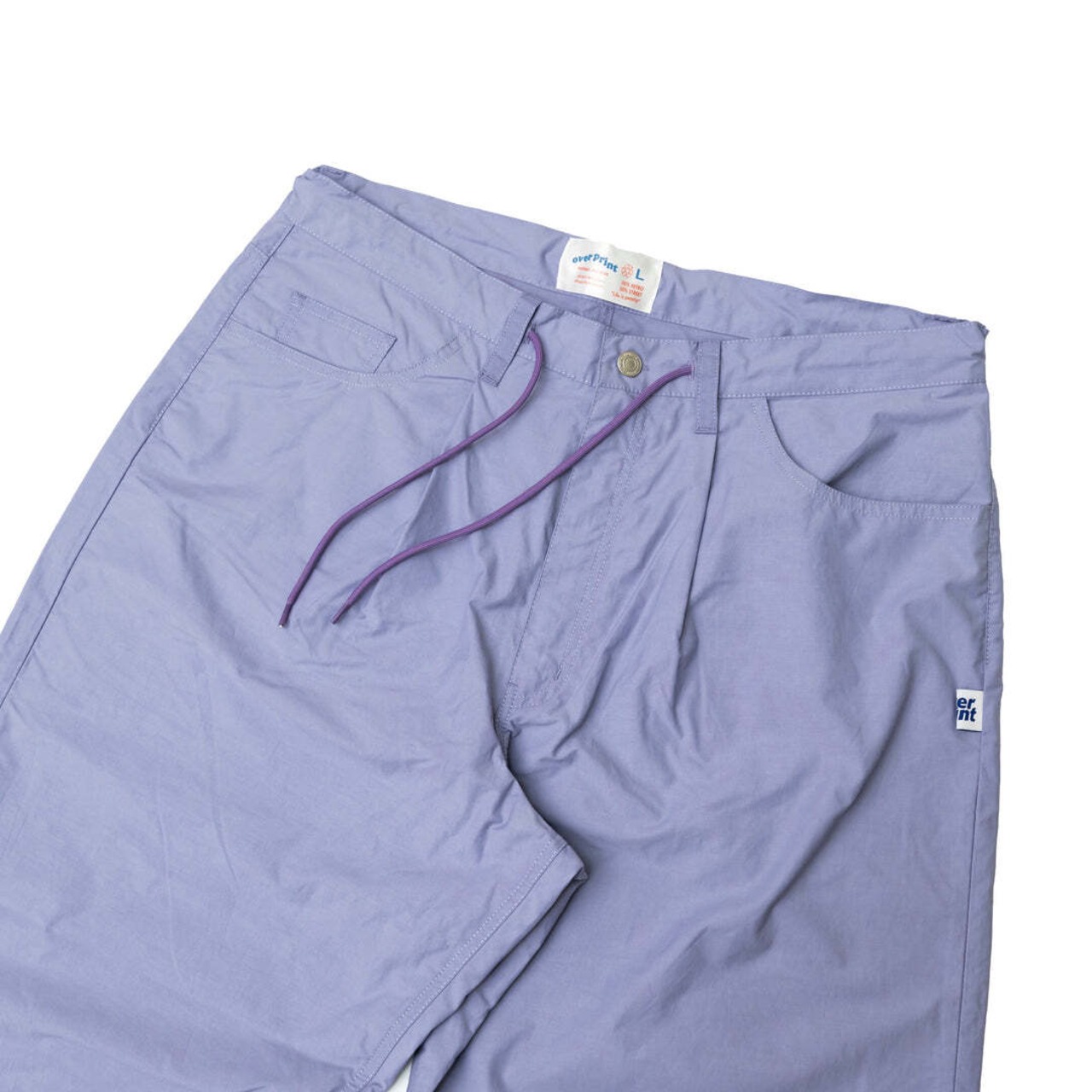 【over print】Nylon Reflector Easy Pants