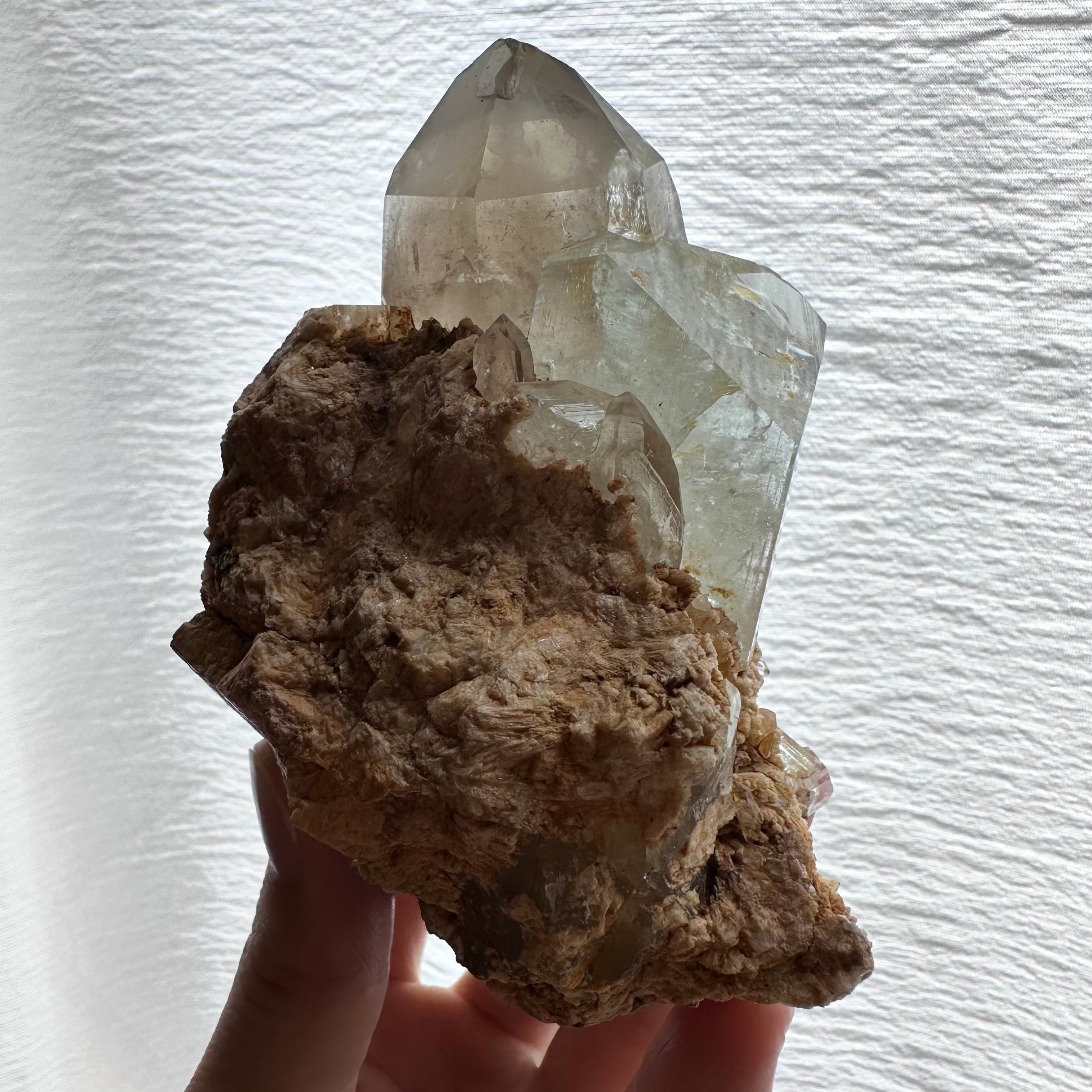 トパーズ / スモーキークォーツ【Smoky Quartz with Topaz】ナミビア産