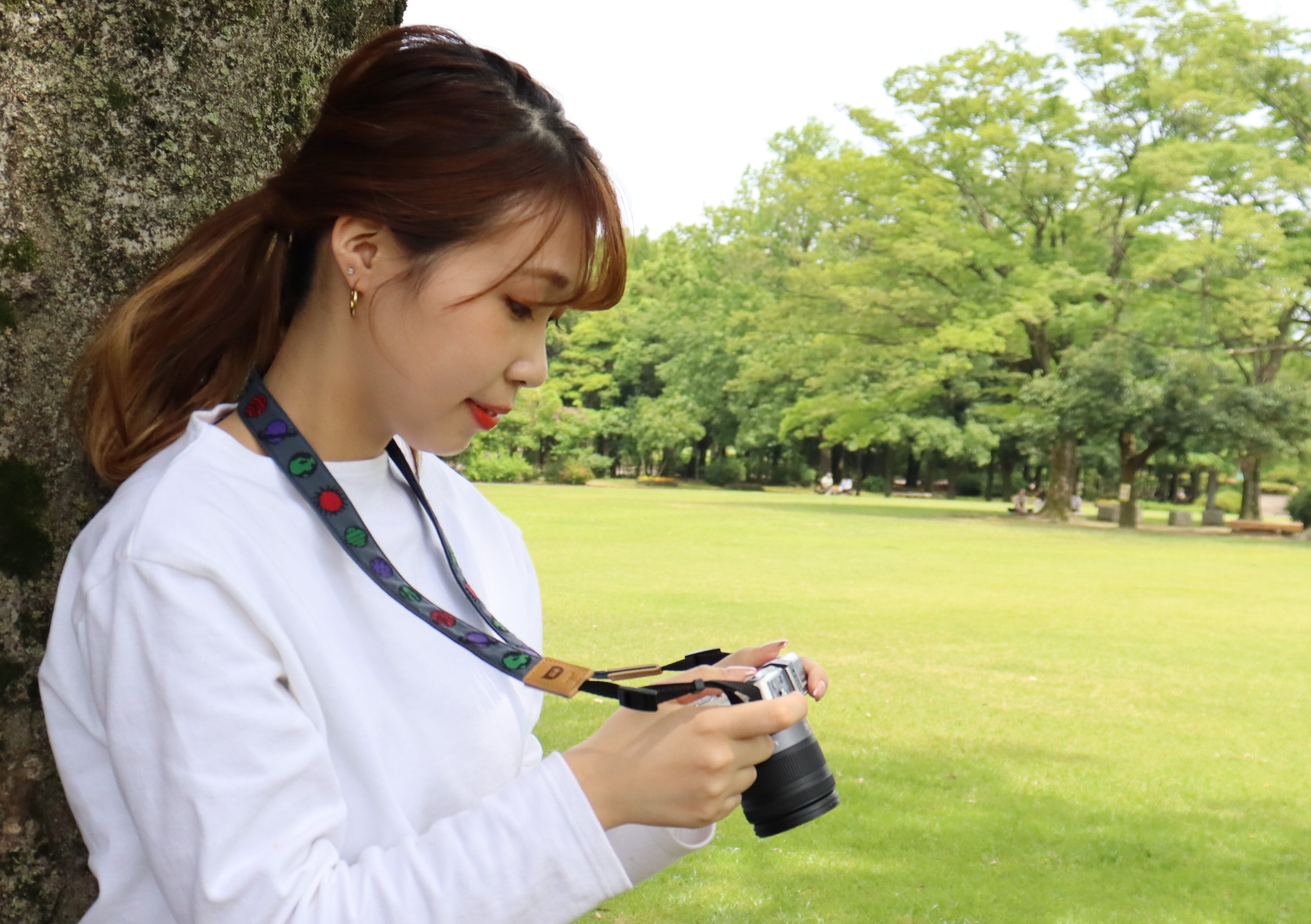 全3色 惑星柄 オリボンカメラストラップ | レピヤンリボン