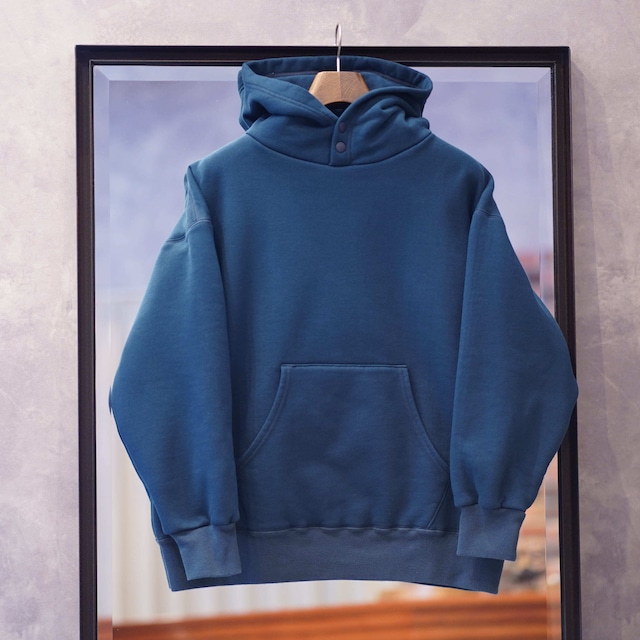 Indian Hill Knitting Service(インディアンヒルニッティングサービス) "Double-Face Snap Hoodie" -Ink Blue-