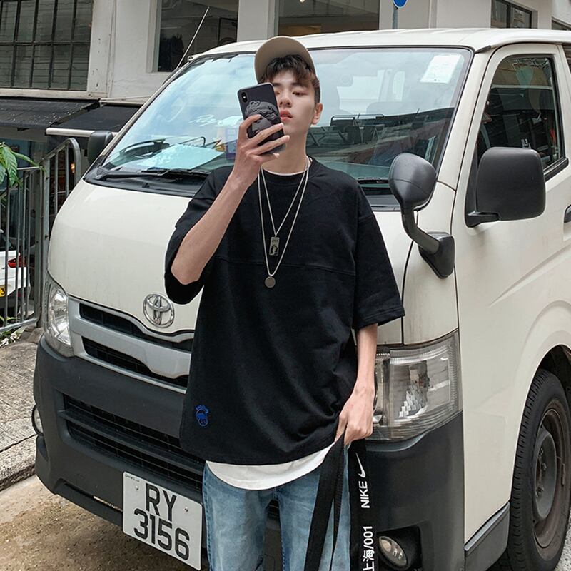 全3色 Tシャツ カットソー無地 カジュアル シンプル おしゃれ