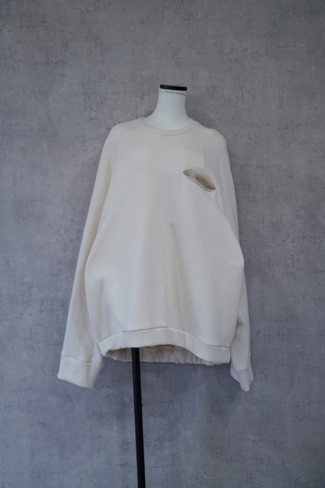 【下北沢リニューアルSALE】 Vu ballon easy sweat White