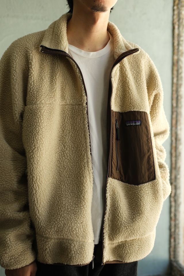 Utah/08's "patagonia" retro-X jacket/natural,brown