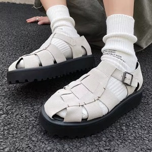 スウェード風グルカサンダル　0613