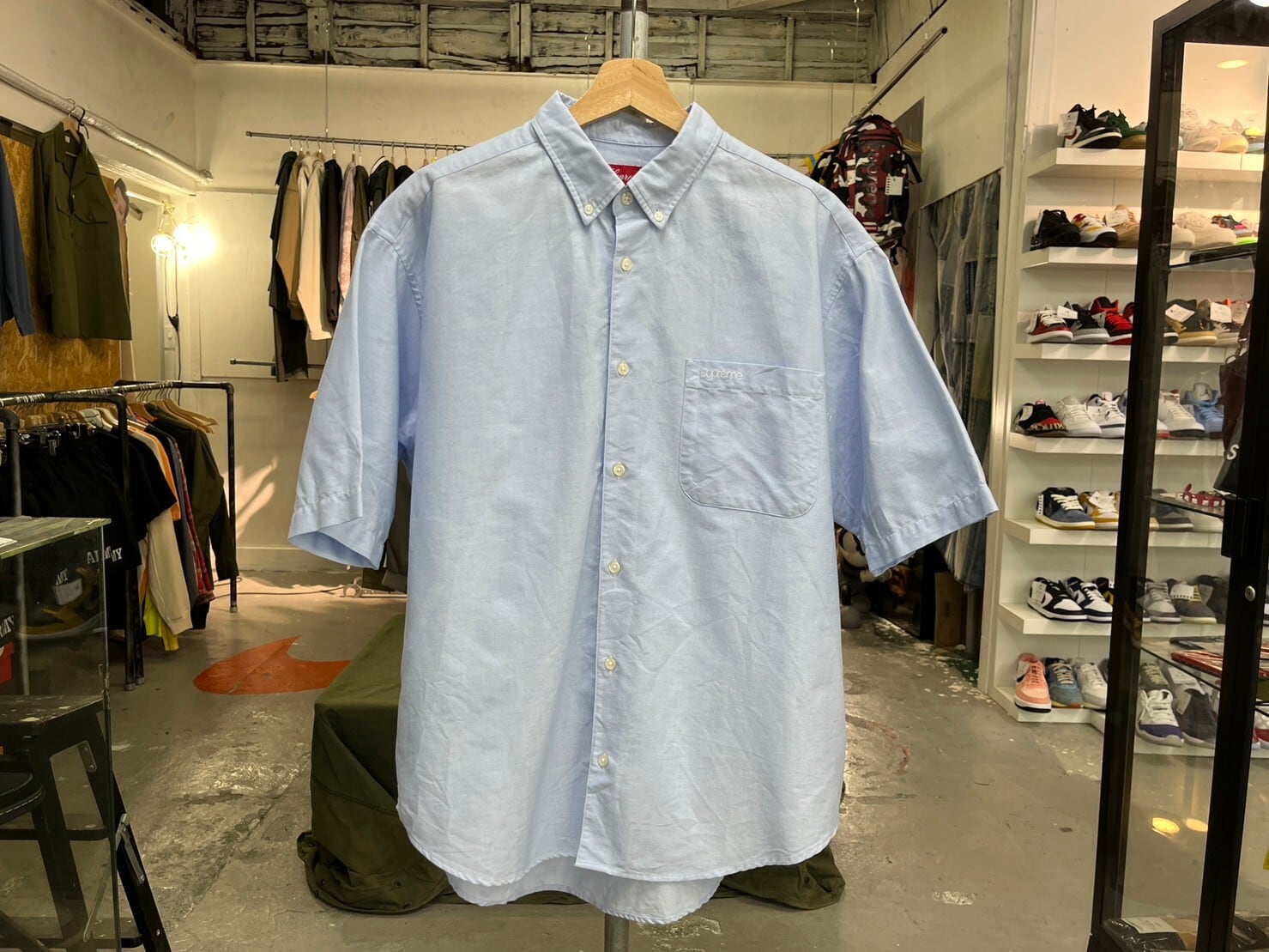 Supreme Loose Fit S/S Oxford Shirt(23SS)