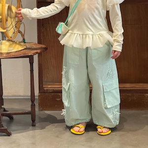 春バルーンスリーヴチュールTシャツ