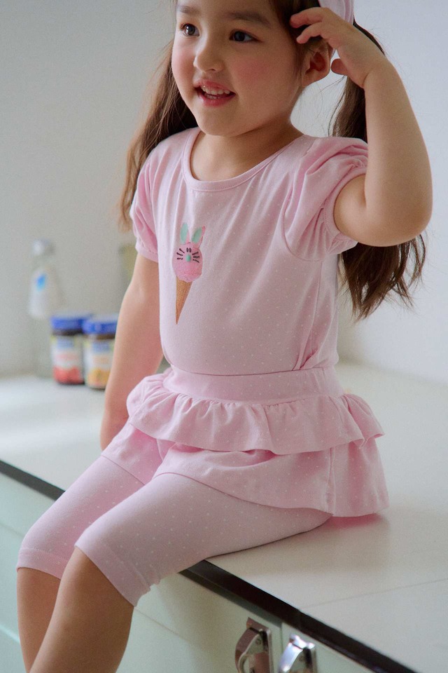【5/9〆予約】<chouchoushasha>  Dot bynny bear top
