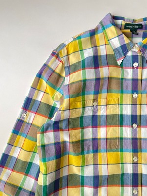 LRL madras plaid shirt
