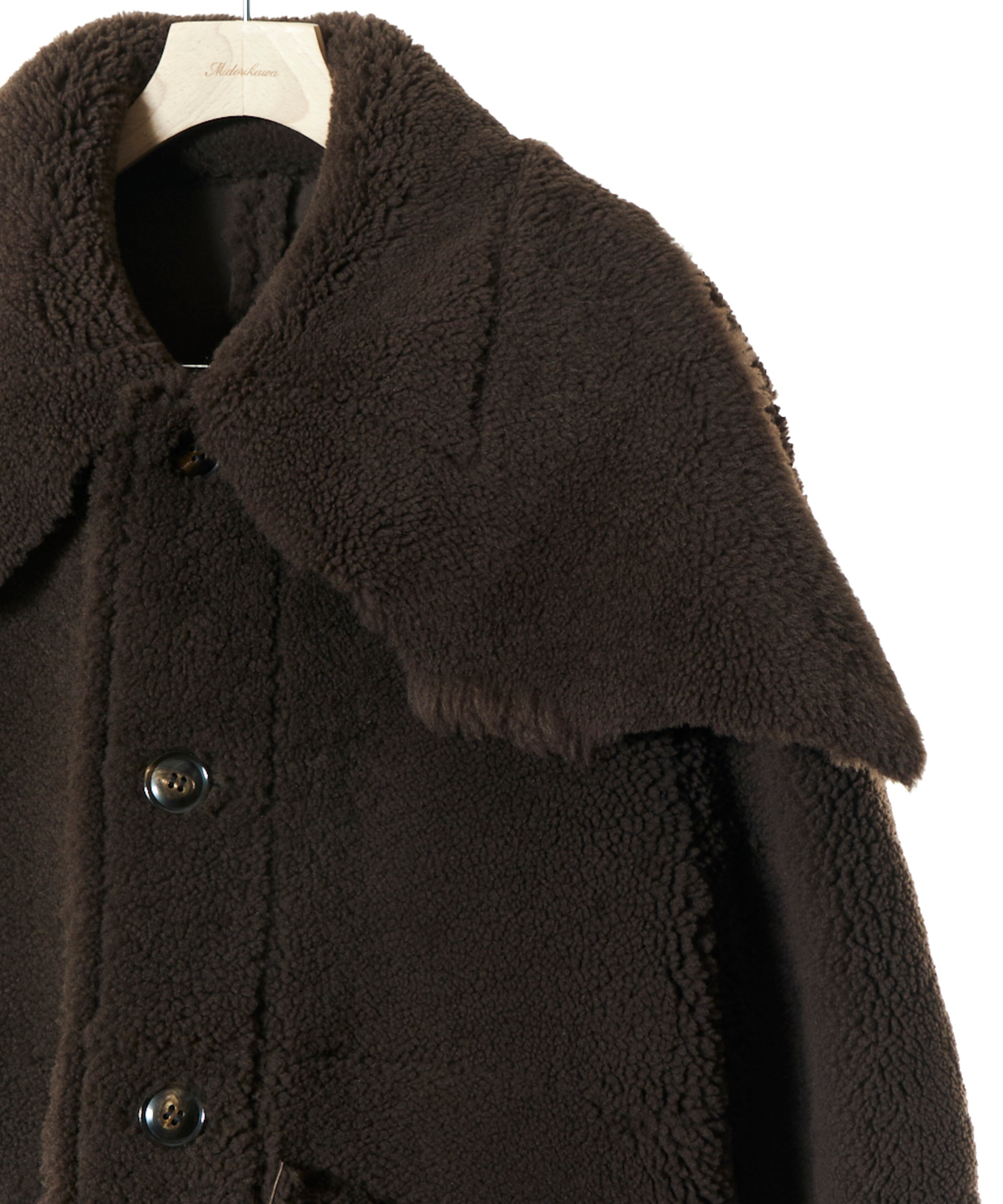 Midorikawa / MID25AW-JK03 REVERSIBLE MOUTON COAT (BROWN