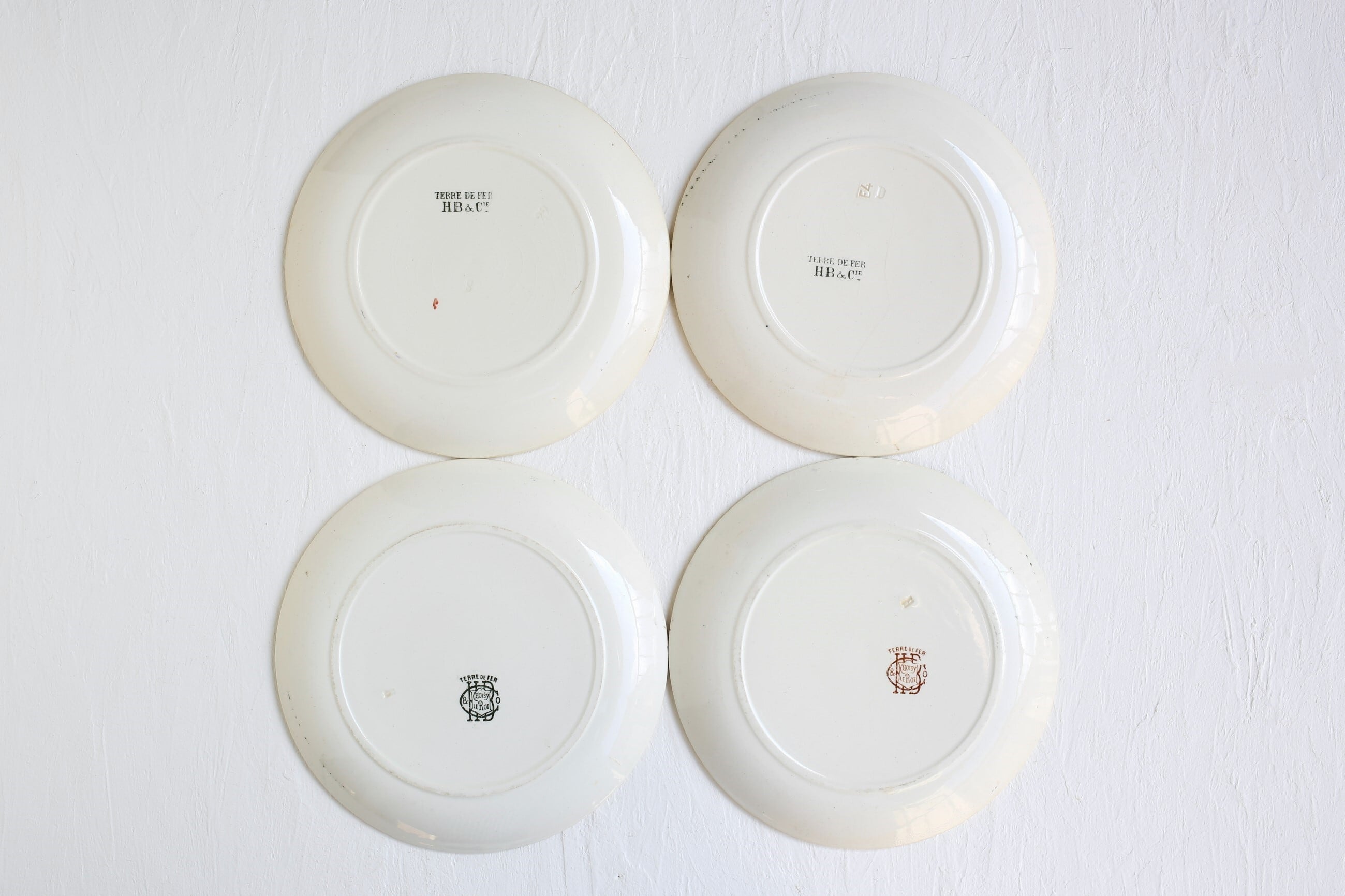 パリ蚤の市直購入 ショワジールロワ Choisy-le-Roi　トランプ柄絵皿 フランス アンティーク Choisy le Roi ショワジールロワ
