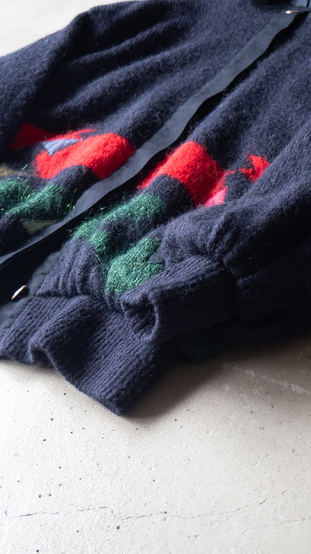 "BASLER" 1980s Mohair knit blouson