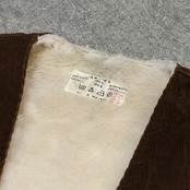 fur lining corduroy work vest