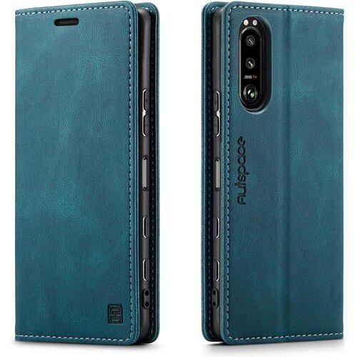 Xperia 5 III ケース 手帳型 Xperia 5 III Lite 手帳型ケース SO-53B SOG05 ケース xperia 5 iii 手帳型 ソニー エクスペリア 5 III スマホケース 携帯ケース カバー case RFID 磁気防止 スキミング防止 マグネット式 スタンド機能 薄型 Xperia 5 III SO-53B SOG05対応 ターコイズ 1061