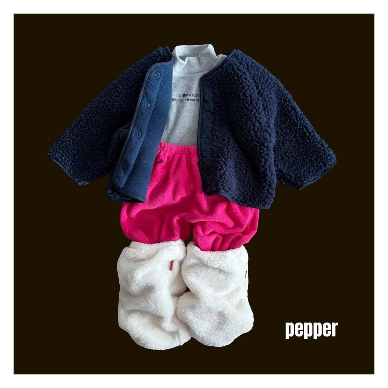【取寄】PEPPER キャンディフリースジョガーパンツ｜冬服｜韓国子供服