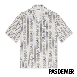 【PAS DE MER/パドゥメ】DNA SHIRT 半袖シャツ / WHITE ホワイト