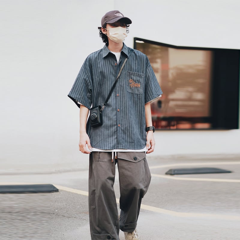 青山学院大学 水色 半袖 ゲームシャツ　Lサイズ YONEX ヨネックス ゲームシャツ フィットスタイル 10541 048