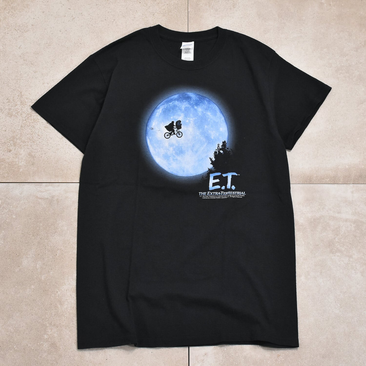 【20周年限定品】E.T スピルバーグ ユニバーサルスタジオ 映画Tシャツ　L