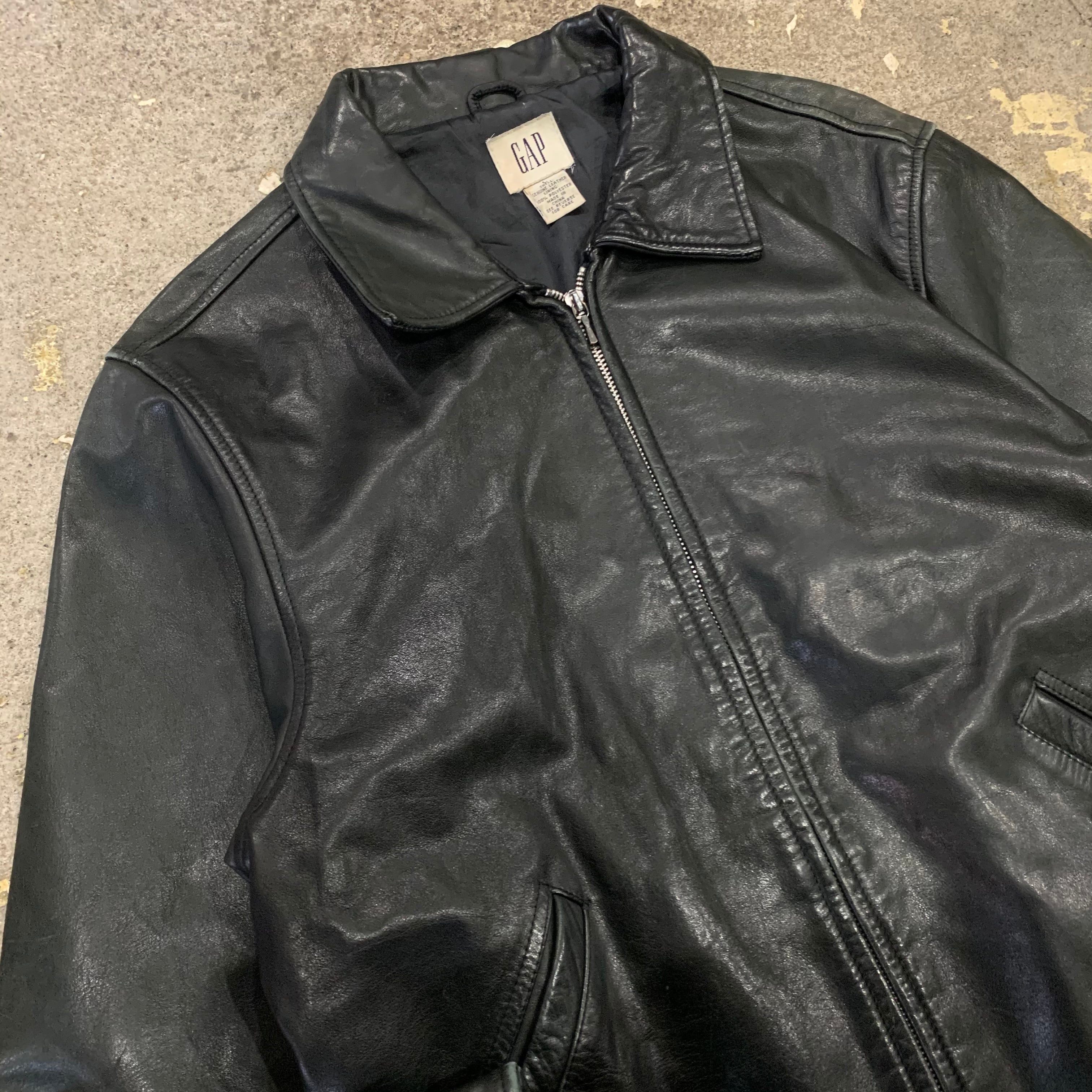 90s old GAP leather jacket | What'z up