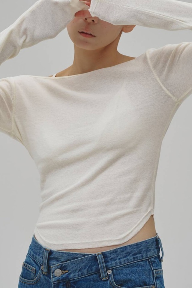 TODAYFUL Soft Fraise Tops   ソフトフライストップス  　Ivory
