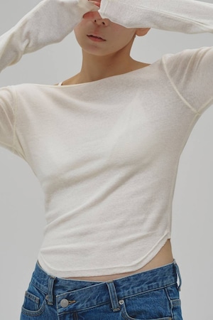 TODAYFUL Soft Fraise Tops ソフトフライストップス Ivory