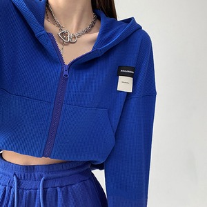 クロップド丈 ジップ パーカー レディース 春夏秋 ストリート ダンス 大人 かわいい スポーツ おしゃれ きれいめ カジュアル 大人可愛い 大人女子