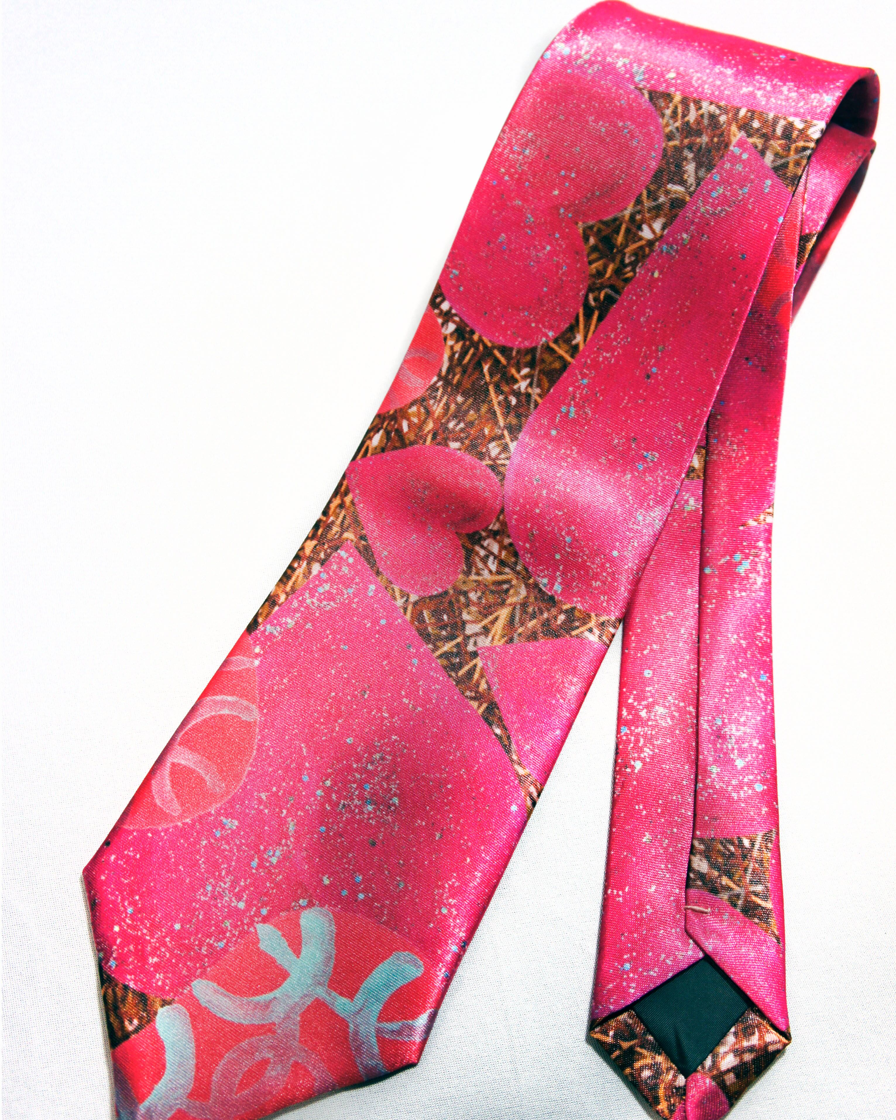 mushroomネクタイ【一点物】【個性派】【ハートチョコシリーズ】