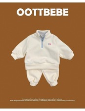 韓国子供服 / 26winter / oottbebe / ふわふわアノラック上下セット / ベビー&キッズ / 冬服 *XS~XL*