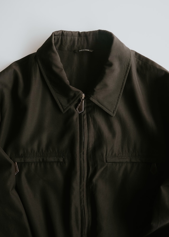 10's- HERMÈS wool gabardine drizzler type jacket