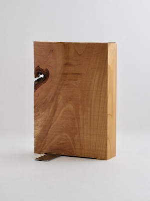 無垢材のブックエンド|ケヤキ|Solid Wood Bookend "WoodsenD" Japanese Zelkova - MicroWorks