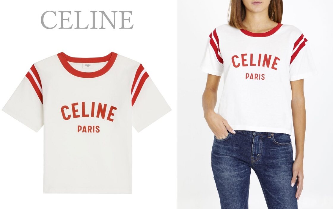 ☆値下げ☆A2402-029 CELINE Tシャツ ペンギン いとおしい ライン 