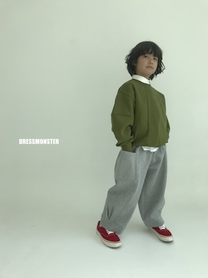 【ドレスモンスター DRESS MONSTER】 起毛リバーススウェットパンツ 120〜160cm【231107dm】
